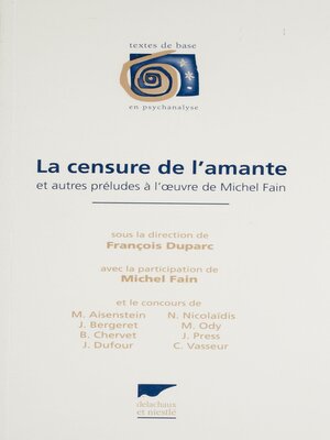 cover image of La Censure de l'amante